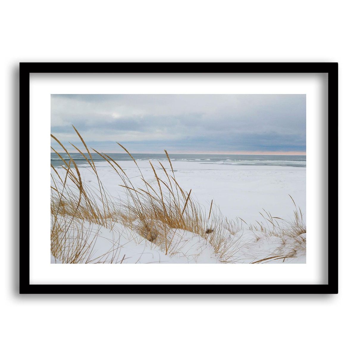 RETELA - Cuadro Blanca Arena - Negro - 40x30 cm