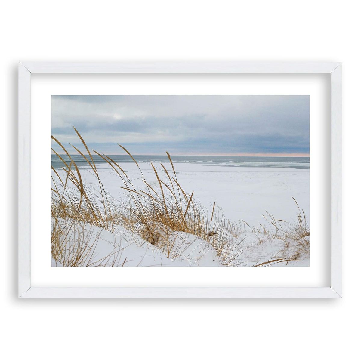 RETELA - Cuadro Blanca Arena - Negro - 40x30 cm