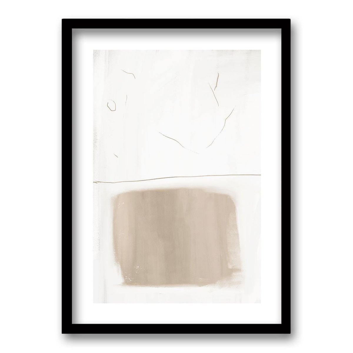 RETELA - Cuadro Sinfonía de Ámbar III - Negro