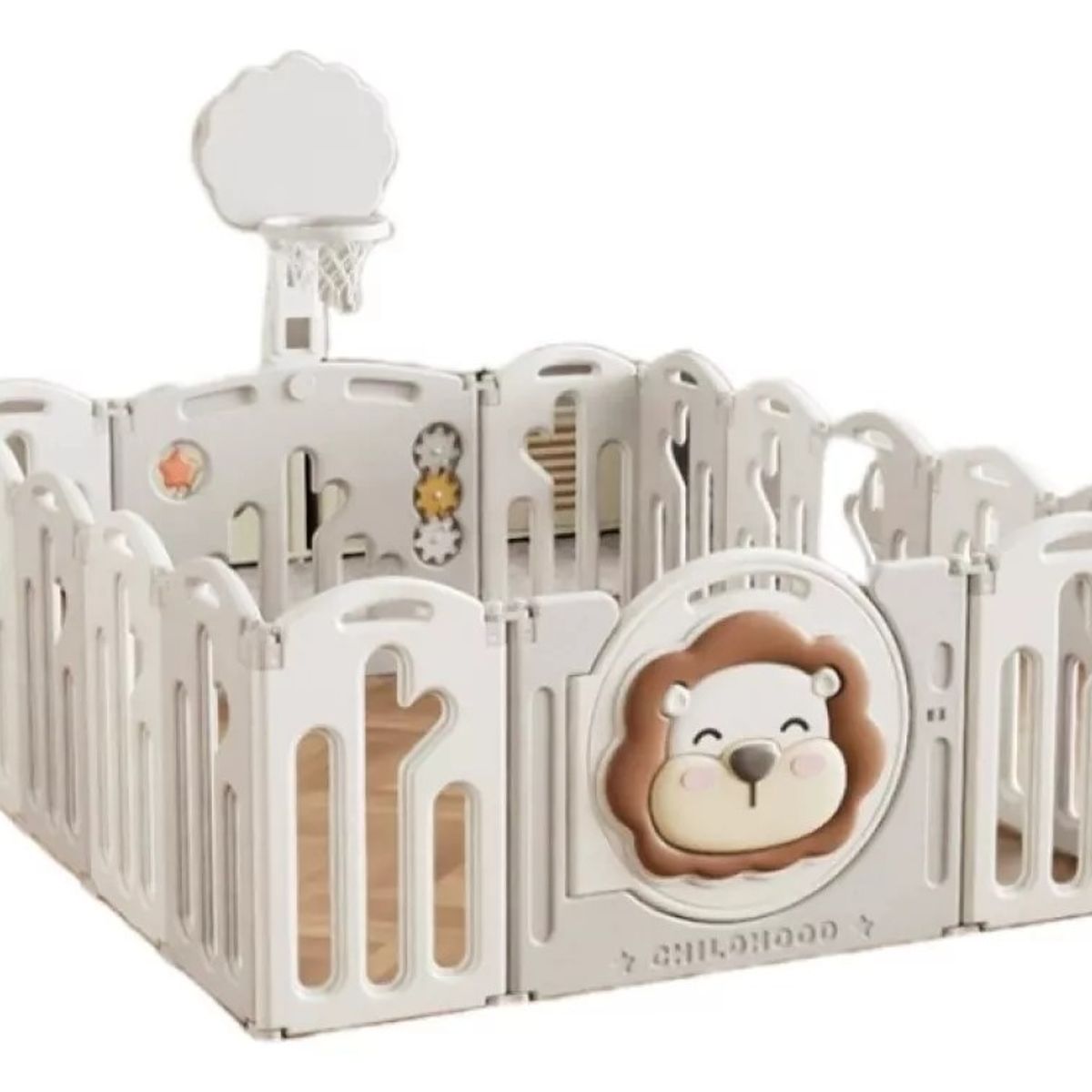 MUNDO MAGIA - Corral Para Bebés de 18 Piezas,180cm x 200cm x 63cm