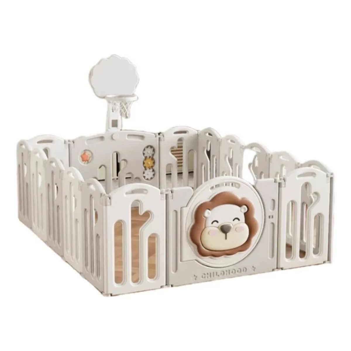 MUNDO MAGIA - Corral Para Bebés de 18 Piezas,180cm x 200cm x 63cm