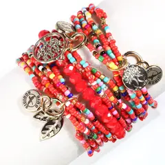 GINO RODINIS - Brazalete B406RJ Rojo
