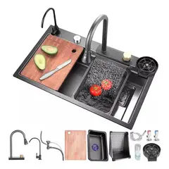 MUNDO MAGIA - Fregadero De Cocina Puesto De Trabajo Lavavajillas 80 X 45cm