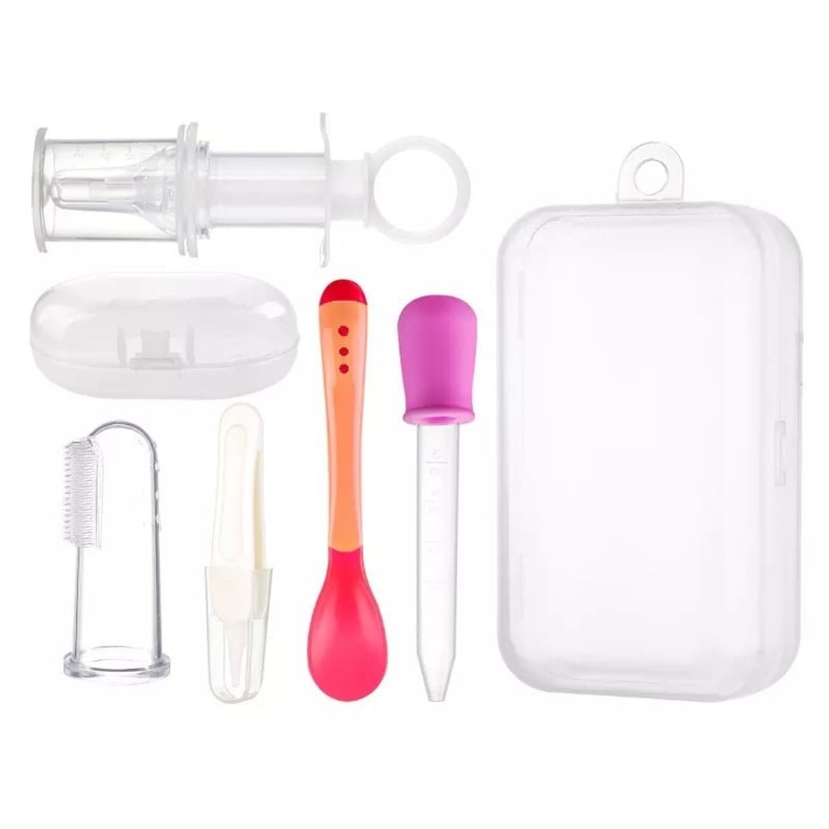 GENERICO - Set 5 piezas cuidar salud de bebé ( rosado )