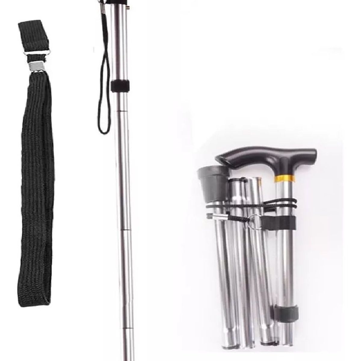 GENERICO - Baston Ortopedico Plegable Baston Apoyo Baston 85-95cm