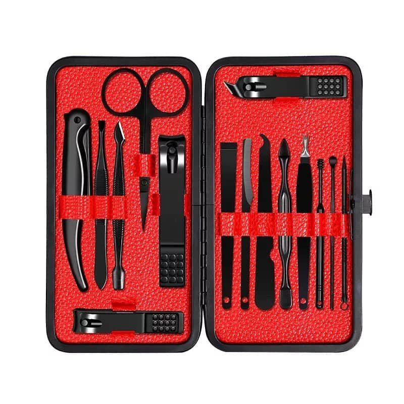 GENERICO - Set caja cortauñas manicure 15 piezas