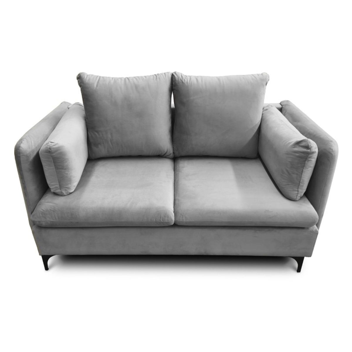 RE DECORA - Sofá 2 Cuerpos Dallas 160 cm Gris Impermeabilizado