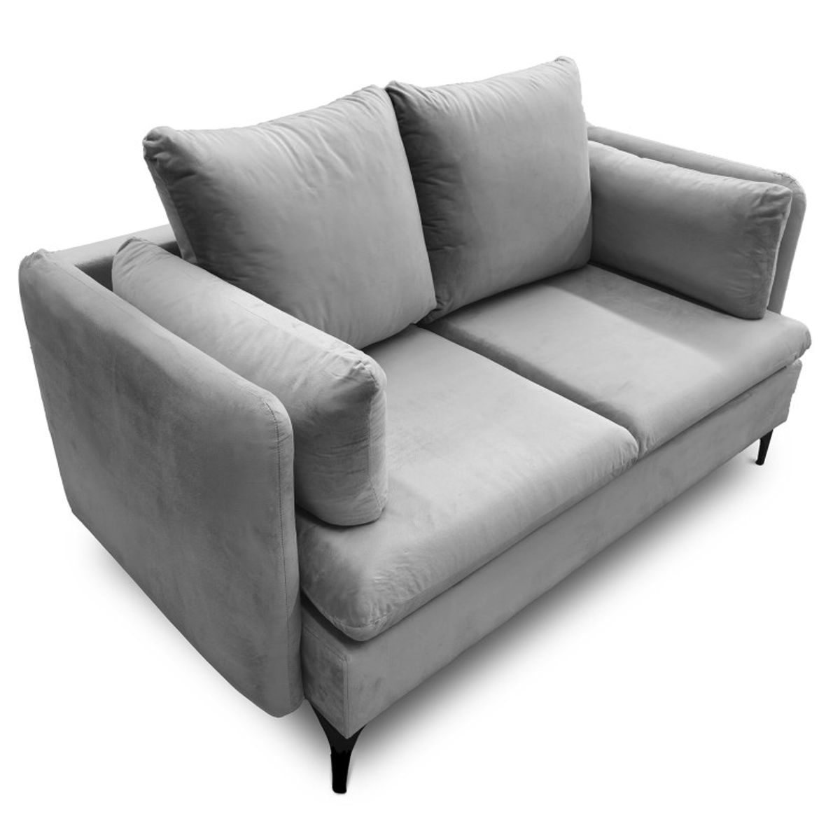 RE DECORA - Sofá 2 Cuerpos Dallas 160 cm Gris Impermeabilizado