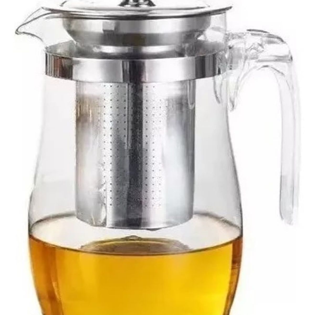 GENERICO - Tetera Té Infusiones Vidrio Con Filtro Acero Inox 750ml
