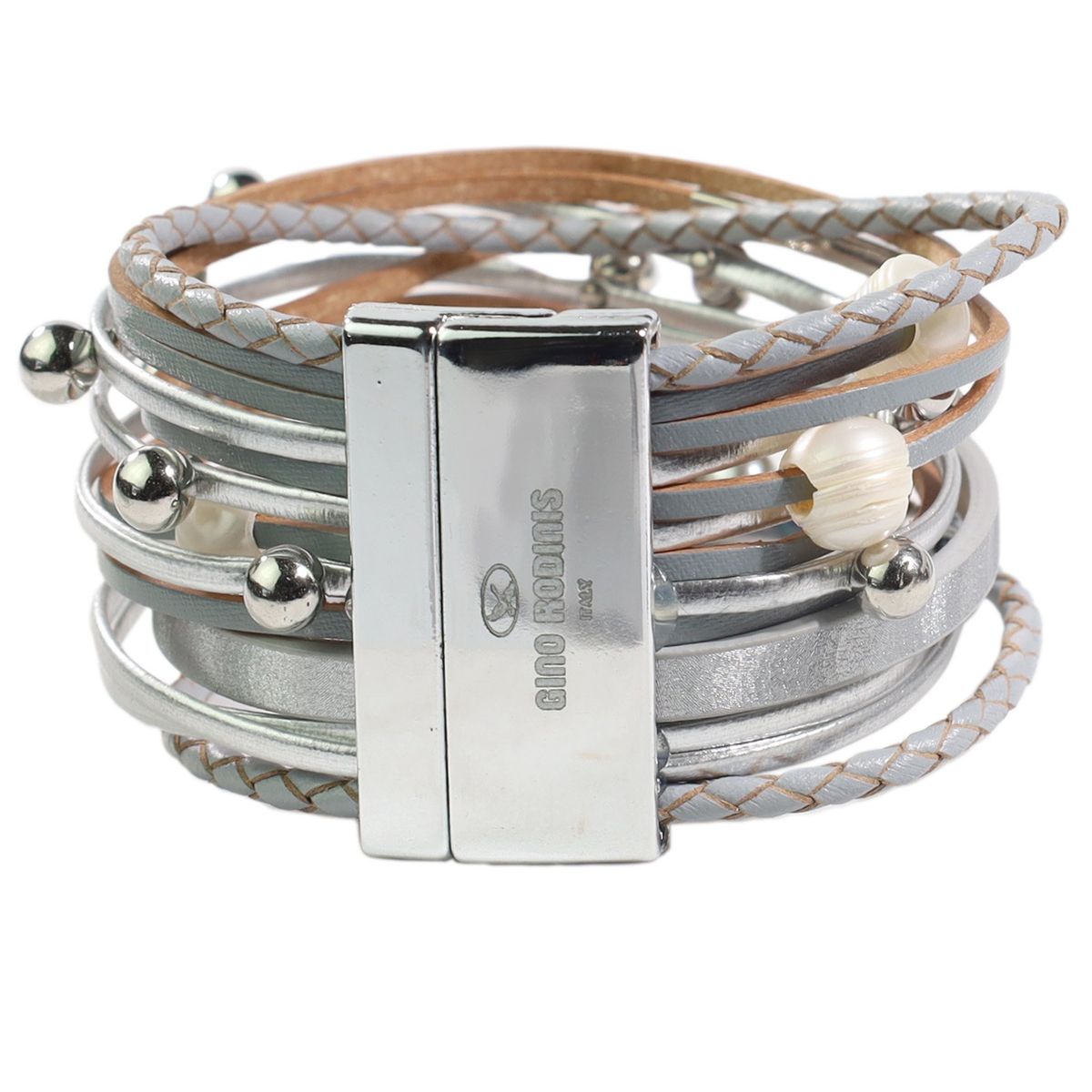 GINO RODINIS - Brazalete Gino Rodinis B401PL Plateado