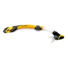 CABOSUB - Snorkel Dry Top Modelo Sierra Respiración Segura y Comodidad - Amarillo - Talla Única