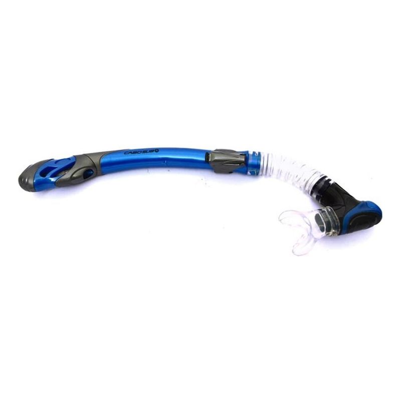 CABOSUB - Snorkel Dry Top Modelo Sierra Respiración Segura y Comodidad - Azul - Talla Única