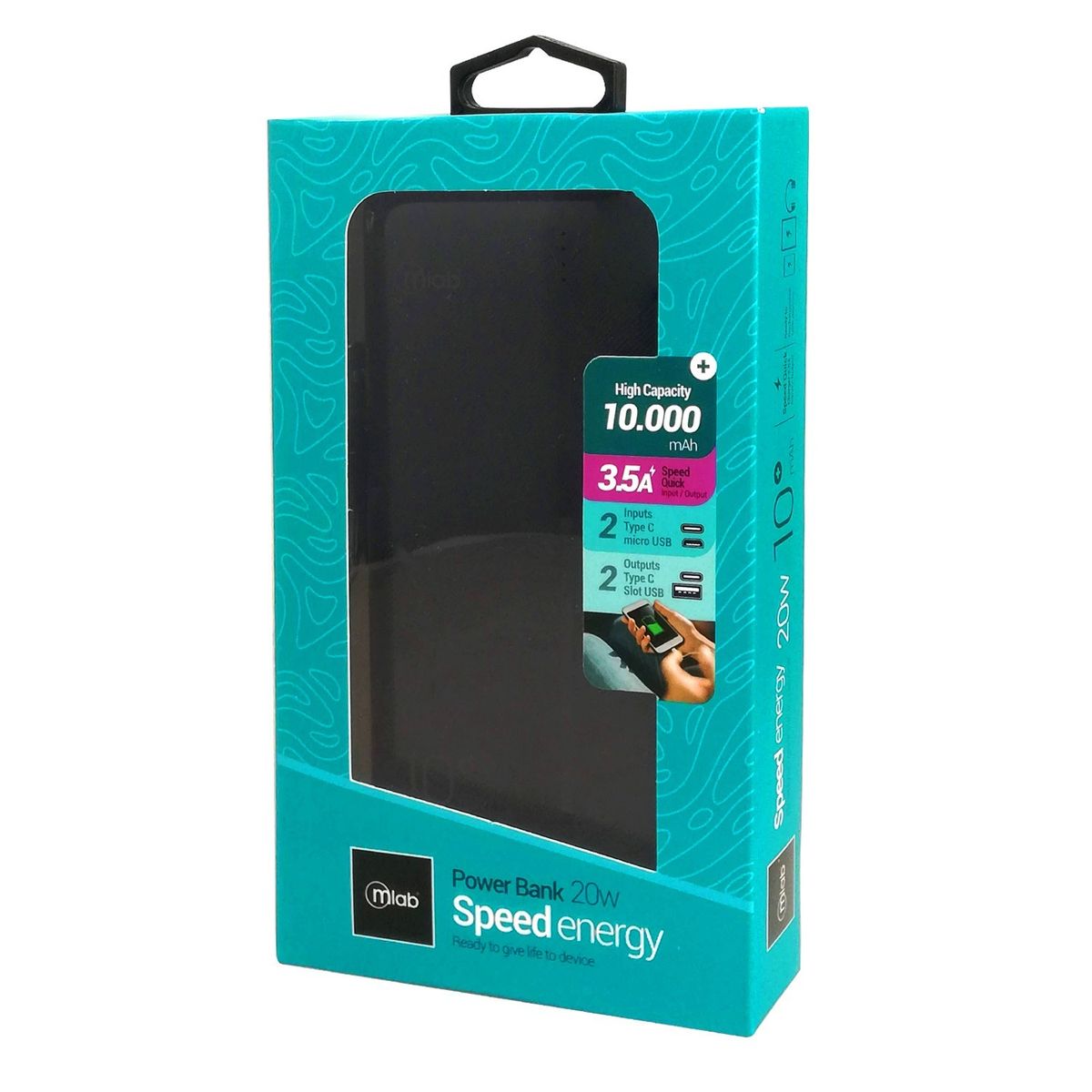 MLAB - Bateria Externa Power Bank Carga Rapida 20W 10000Mah – Mlab