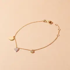 JB JOYAS BARON - Pulsera Oro Amarillo 18kt Diamantes 5 Pts - Danielle Costantini