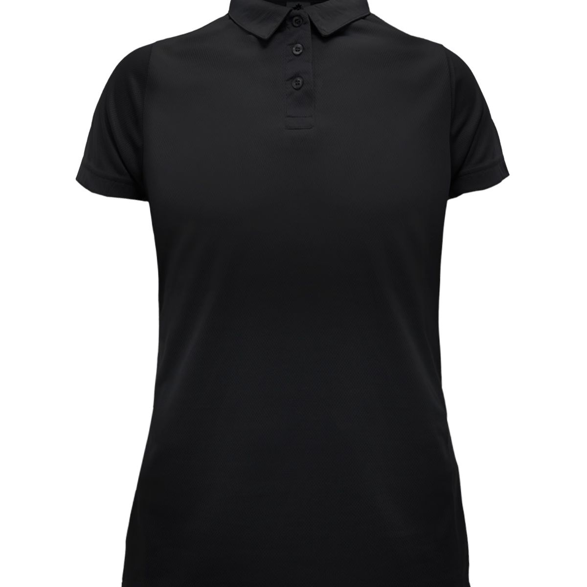 QUEBEC - Polera Cooldry Quebec Manga Corta Mujer Black