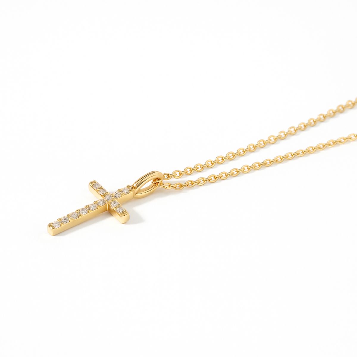 JB JOYAS BARON - Collar de Oro Blanco 18kt Diamante 8 Pt Total - By Danielle Costantini
