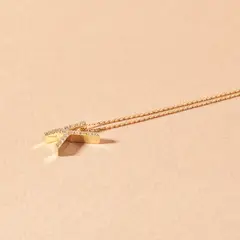 JB JOYAS BARON - Collar Oro 18kt Letra K Diamantes 10Pts - Danielle Costantini