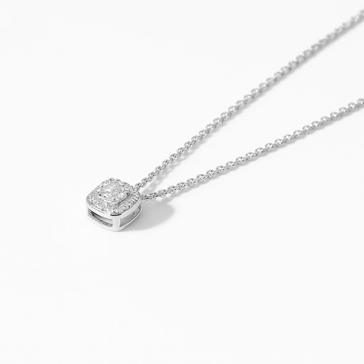 JB JOYAS BARON - Collar de Oro Blanco 18kt Diamantes 25 Pts  - By Danielle Costantini