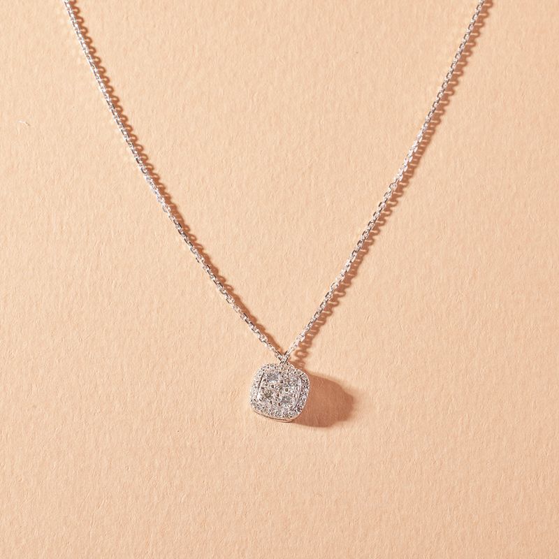 JB JOYAS BARON - Collar de Oro Blanco 18kt Diamantes 25 Pts  - By Danielle Costantini