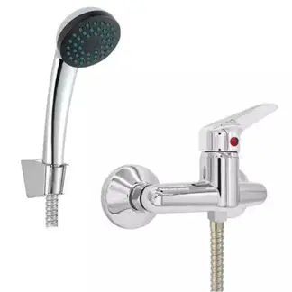 GENERICO - Llave Monomando Ducha Metalica Con Accesorios Yts