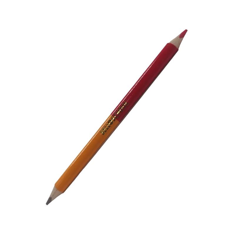 SELLOFFICE - Pack 4 Lápiz Bicolor Jumbo Rojo y Grafito