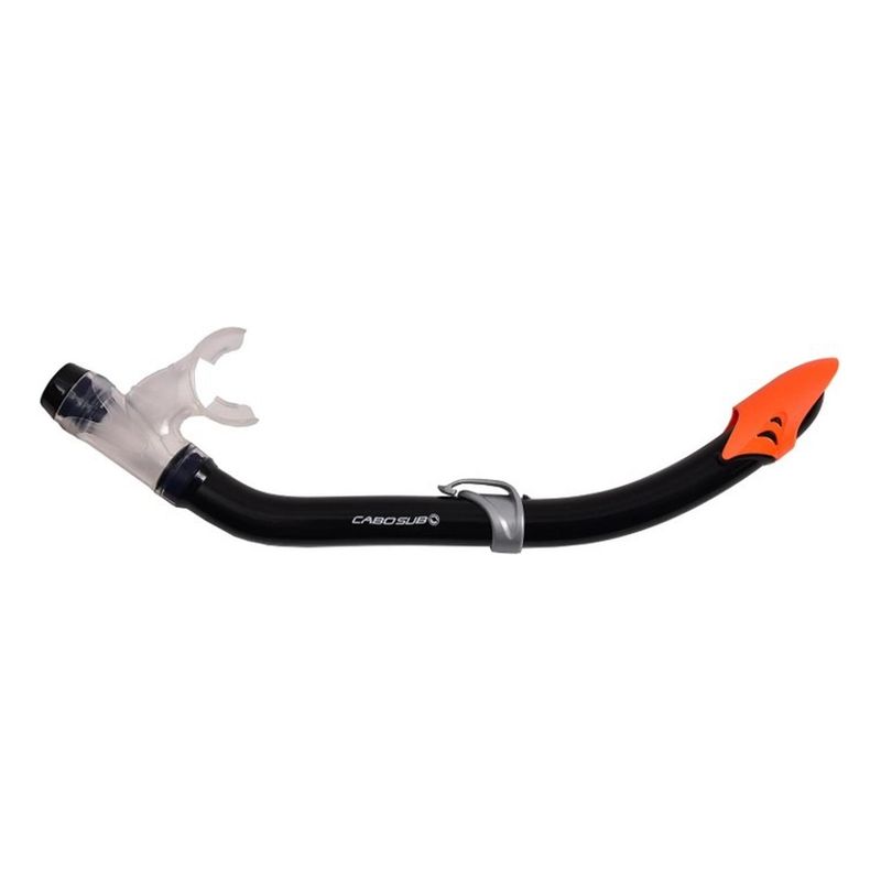 CABOSUB - Snorkel Estándar Doble Válvula Cabosub  Respiración Fluida - Negro