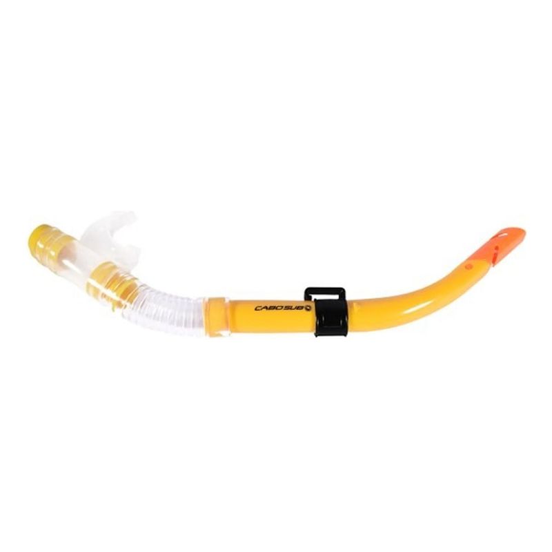 CABOSUB - Snorkel Estándar Doble Válvula Cabosub  Respiración Fluida - Negro