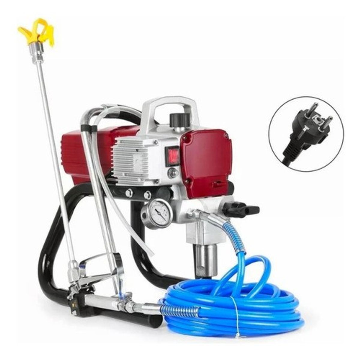 MUNDO MAGIA - Pistola De Pintura Airless 1700w 20l 220 Bar