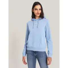 TOMMY HILFIGER - Polerón Hoodie Essential Con Logo Azul Tommy Jeans