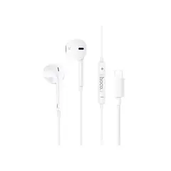 HOCO - Audífonos Cableado Lightning iP M111 Sin Gomita White
