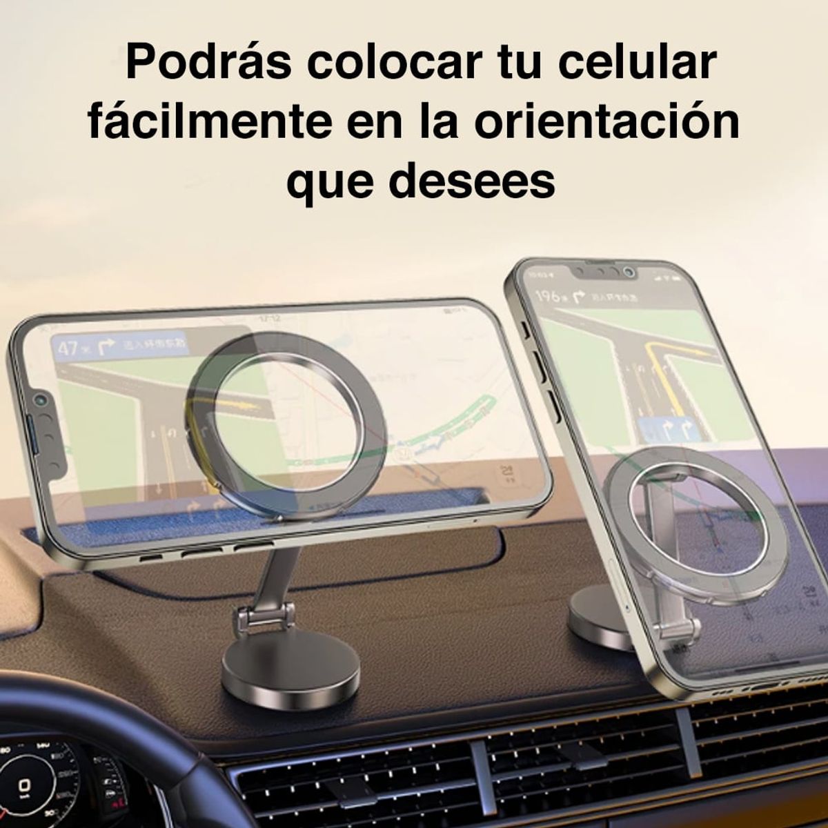 NEWO - Soporte Celular Automóvil Con Imán Porta Celular Auto