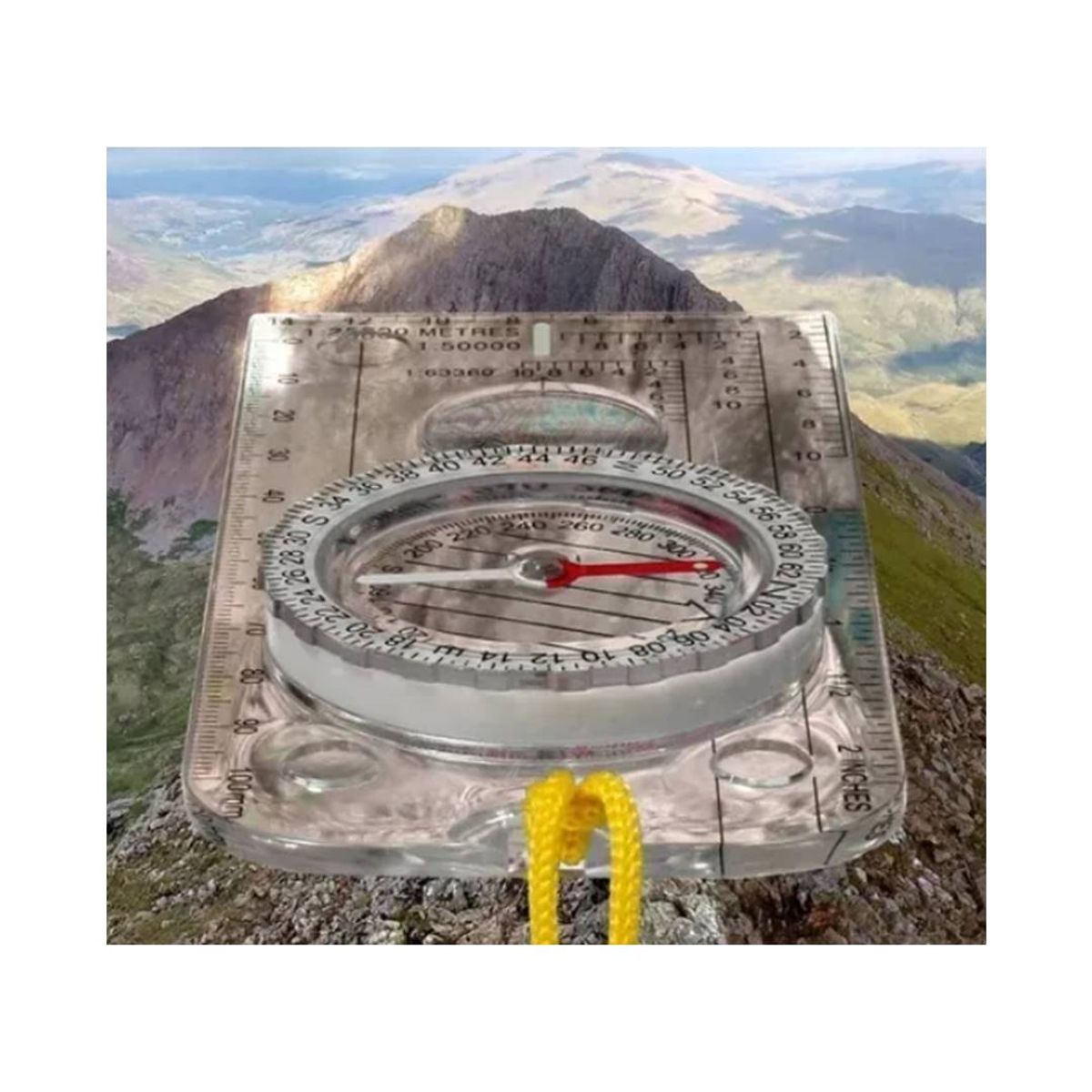 GENERICO - Brújula Con Espejo Trekking Outdoor Militar