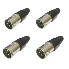 MEKSE - Conector Canon Cable 3 pines 4 unidades