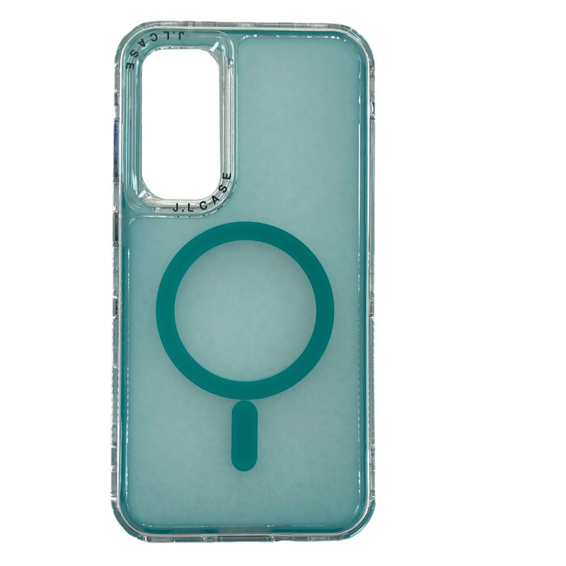 JOIGO - Carcasa Antigolpe 360 Para Samsung S23 Fe Magsafe Turquesa.