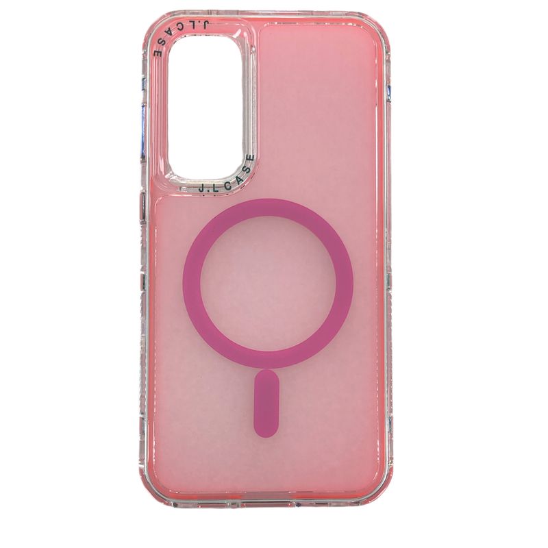 JOIGO - Carcasa Antigolpe 360 Para Samsung S23 Fe Magsafe Rosado