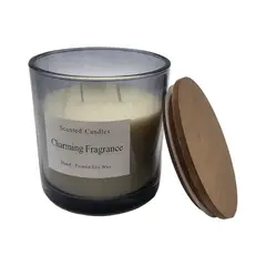 GENERICO - Vela Aromatica Elegante Fragancia Duradera Recipiente Humo