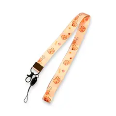 GENERICO - Lanyard cinta porta credencial Osito Naranjo