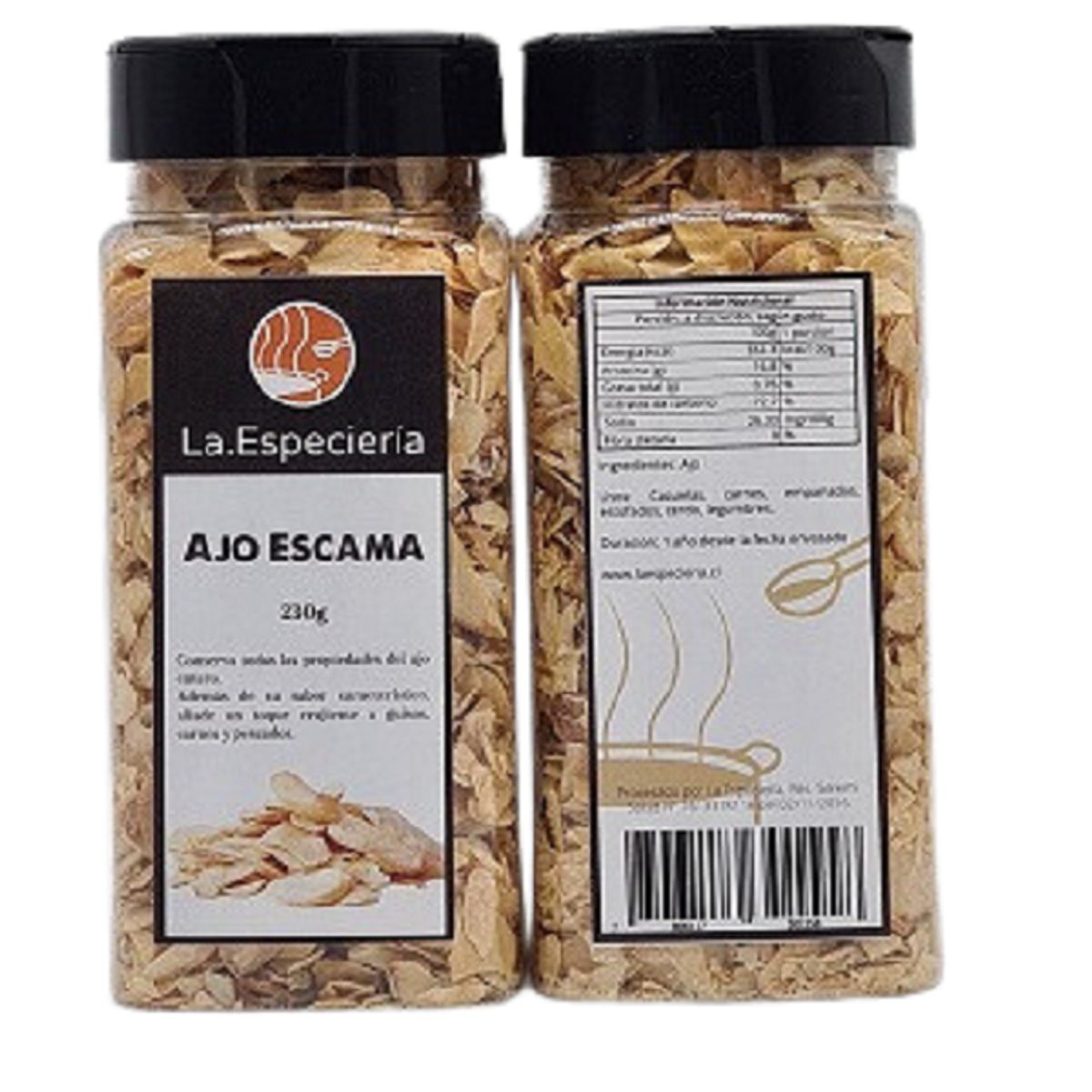 GENERICO - Ajo en Escama o Deshidratado 100% Natural Sin Aditivos 230g La Especieria
