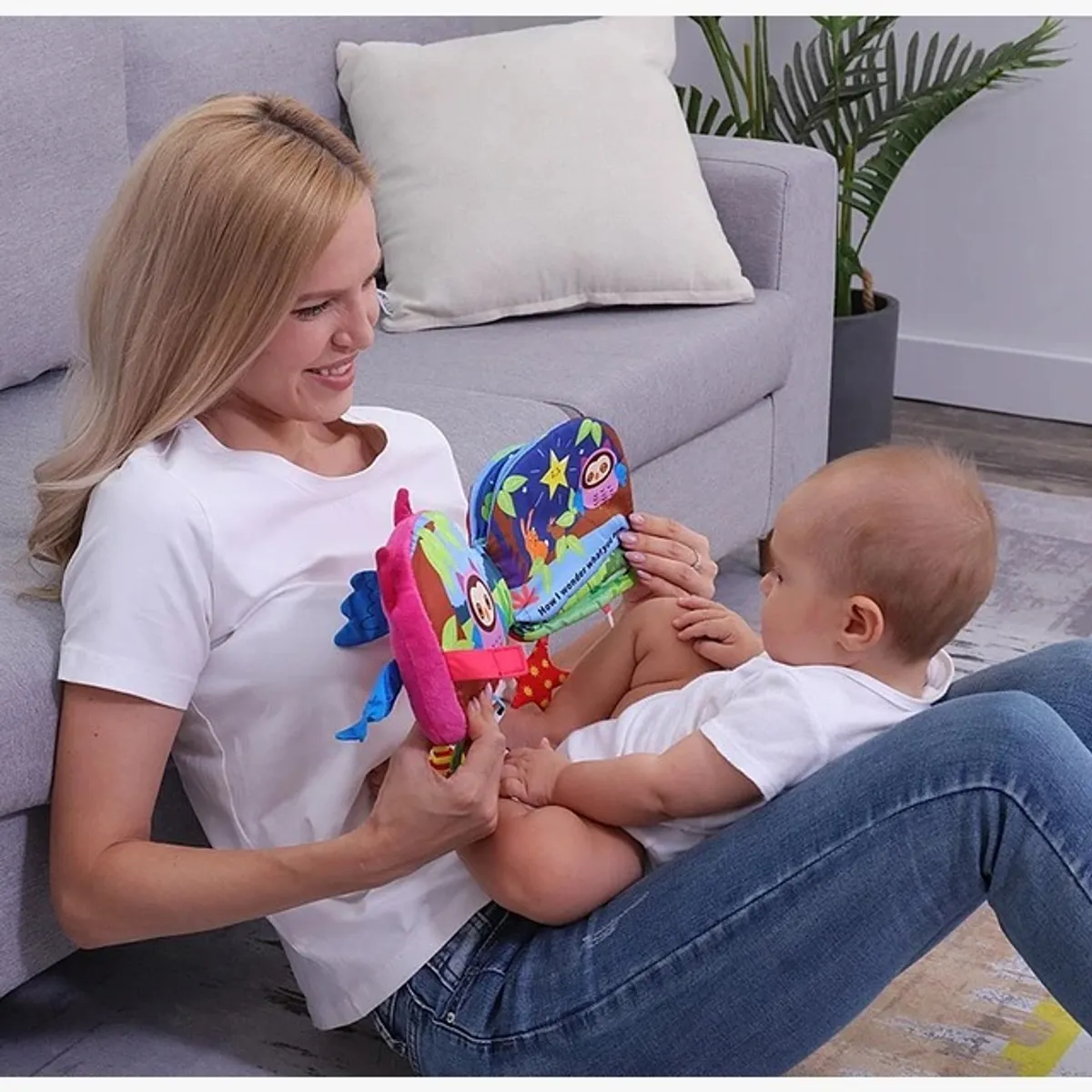GENERICO - Libro De Tela Interactivo Sensorial Para Bebe Y Niños