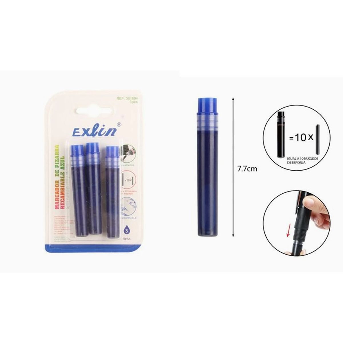 GENERICO - Repuesto de Marcadores 3pcs