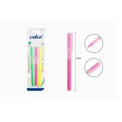 GENERICO - Resaltador de Tinta Colores Surtidos 3pcs