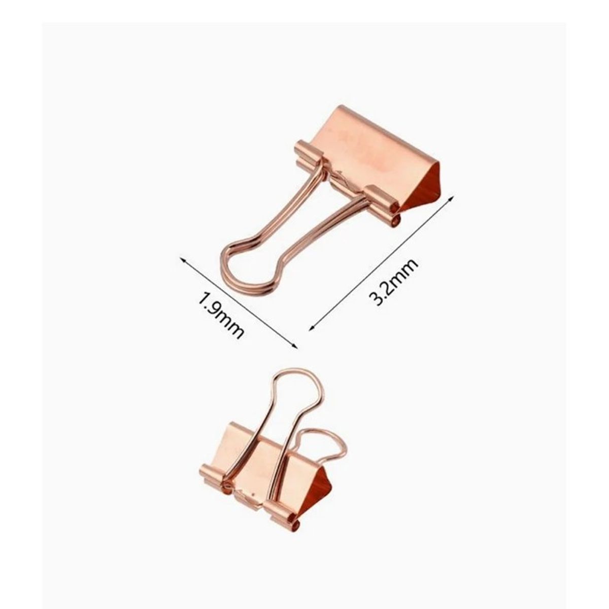 GENERICO - Pinzas de Metal 8 Pcs