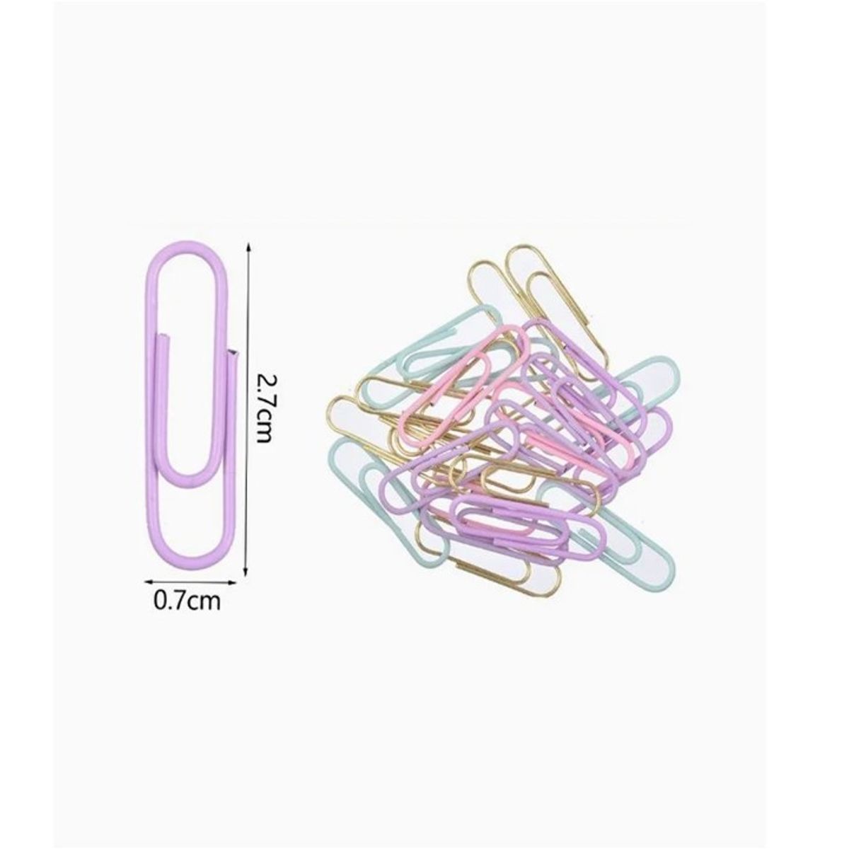 GENERICO - Clips Colores Surtidos 60pcs