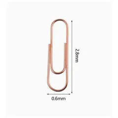 GENERICO - Clips 80 Pcs Colores Surtidos