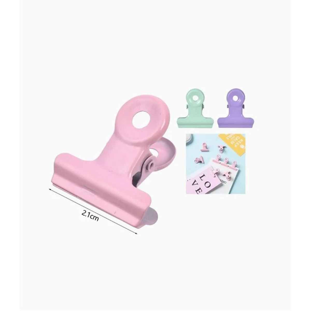 GENERICO - Clips 5 Pcs Colores Surtidos