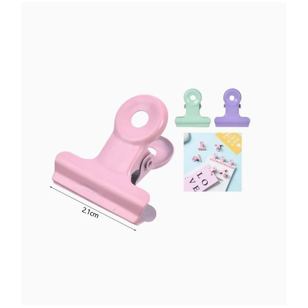 GENERICO - Clips 5 Pcs Colores Surtidos