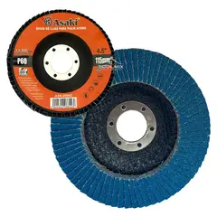 GENERICO - 10pcs Disco Flap Lija Traslapado Acero 45puLG P60