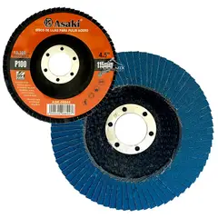 GENERICO - 10pcs Disco Flap Lija Traslapado Acero 45puLG P100