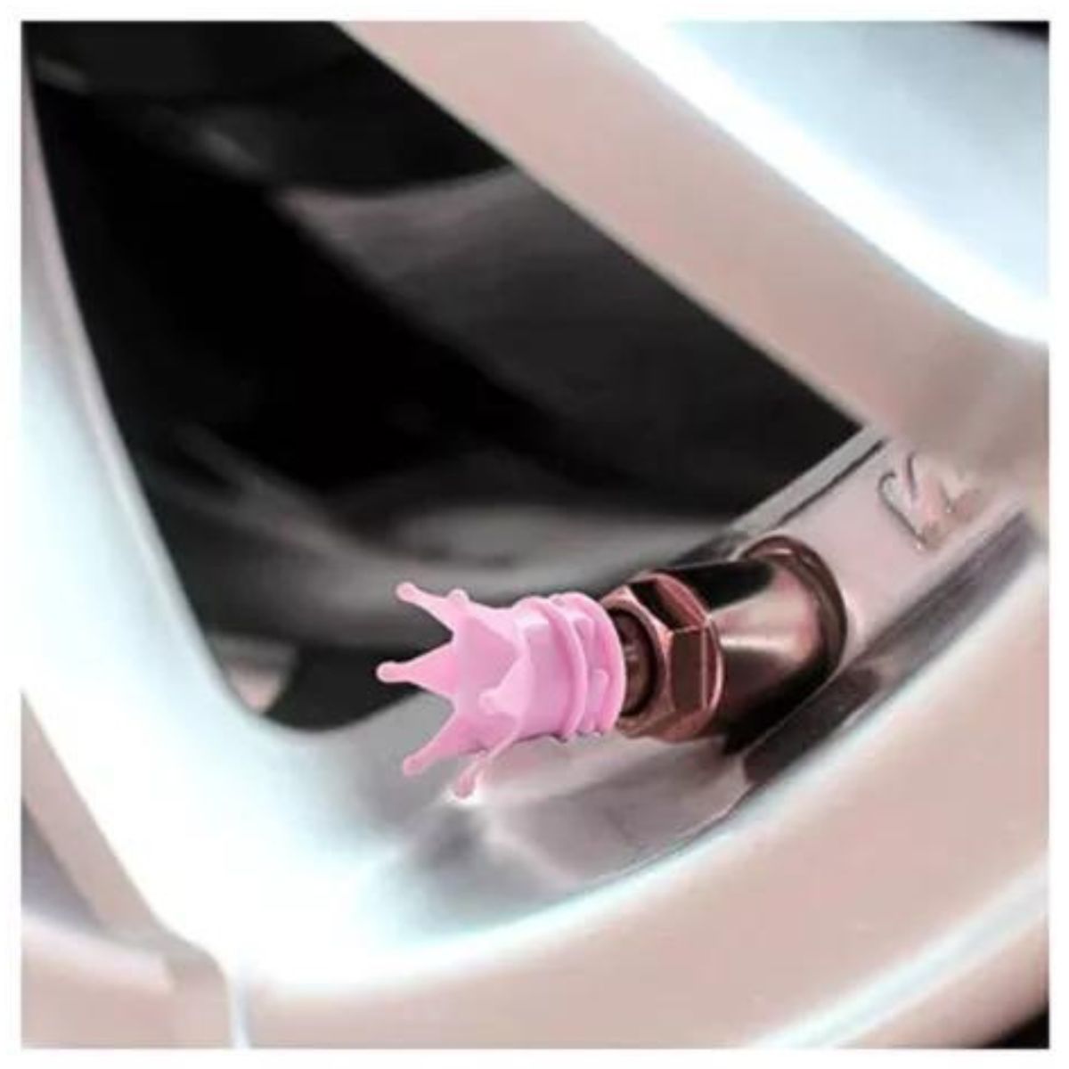 GENERICO - X4 Tapas De Válvula Con Forma De Corona Para Neumatico Auto