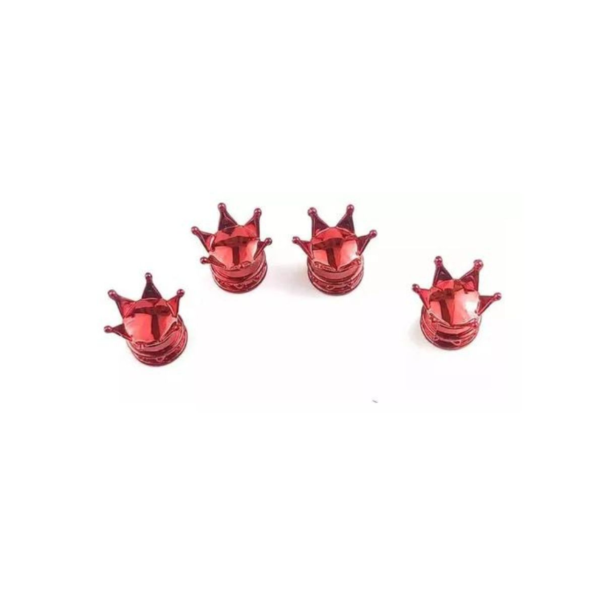 GENERICO - X4 Tapas De Válvula Con Forma De Corona Para Neumatico Auto